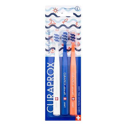 Curaprox Smart Ultra Soft Trio Sailing Limited Edition zubní kartáčky s ultra měkkými vlákny 3 ks