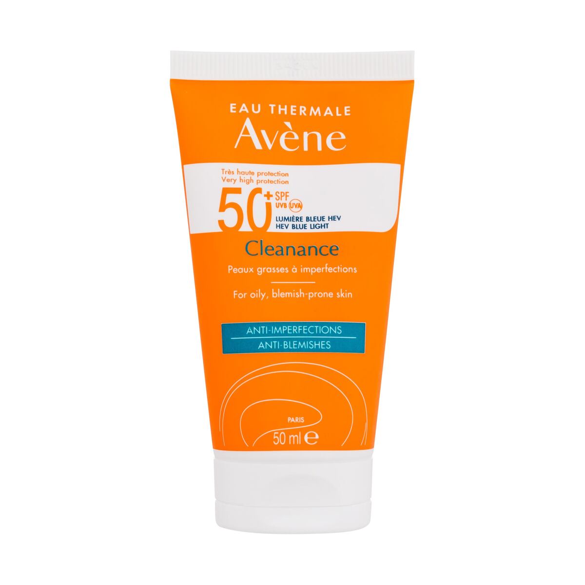 Avene Cleanance Anti-Blemishes SPF50+ voděodolná sluneční ochrana pro mastnou pleť se sklony k akné 50 ml 50 ml pre ženy