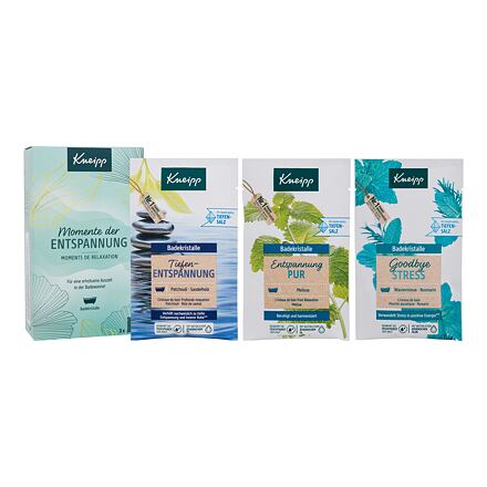 Kneipp Wellness Moment : koupelová sůl Goodbye Stress 60 g + koupelová sůl Pure Relaxation 60 g + koupelová sůl Deep Relaxation 60 g unisex