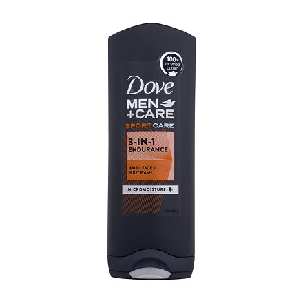 Dove Men + Care Sport Care Endurance hydratační sprchový gel na tělo, obličej a vlasy po sportu 250 ml pro muže