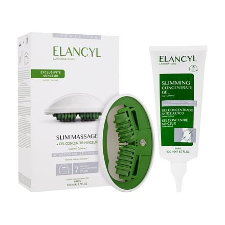 Elancyl Slim Massage : masážní pomůcka Slim Massage 1 ks + zeštíhlovací gel Slimming Concentrate Gel 200 ml