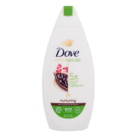 Dove Care By Nature Nurturing Shower Gel hydratační, regenerační a zklidňující sprchový gel 400 ml pro ženy