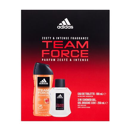 Adidas Team Force : EDT 100 ml + sprchový gel 250 ml pro muže