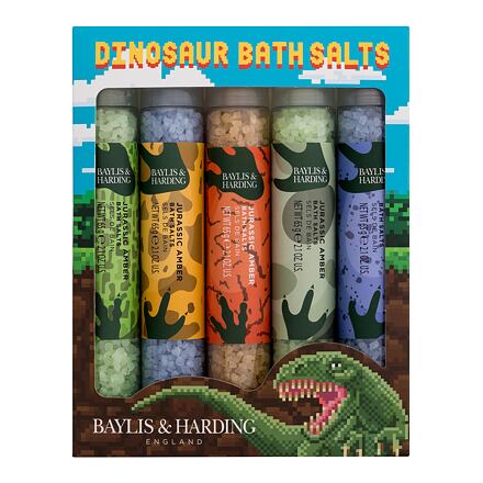 Baylis & Harding Dinosaur Bath Salts : sůl do koupele Jurassic Amber 5 x 65 g pro děti
