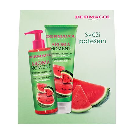 Dermacol Aroma Moment Fresh Watermelon : tekuté mýdlo Fresh Watermelon 250 ml + sprchový gel Fresh Watermelon 250 ml unisex
