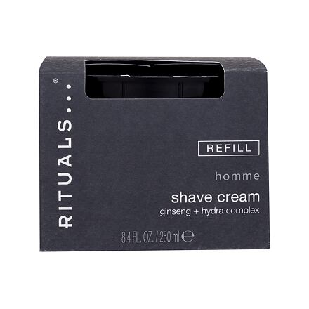 Rituals Homme Shave Cream krém na holení s ženšenem a hydratačním komplexem náplň 250 ml pro muže