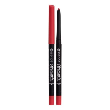 Essence 8H Matte Comfort dlouhotrvající tužka na rty s matným efektem 0.3 g odstín 09 Fiery Red