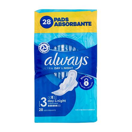 Always Ultra Day & Night hygienické vložky s křidélky a jemnou vůní vhodné na den i noc 28 ks pro ženy