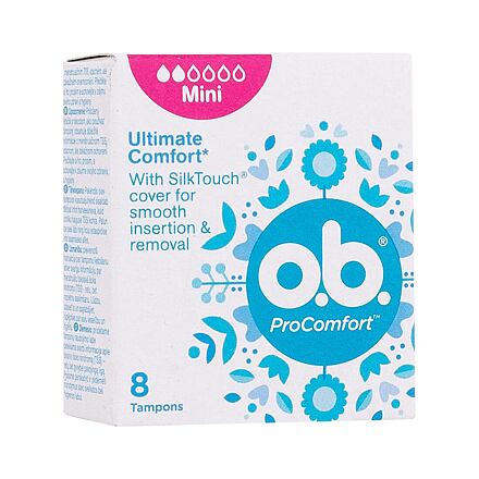 o.b. ProComfort Mini tampony se snadným zaváděním a vyjímáním 8 ks