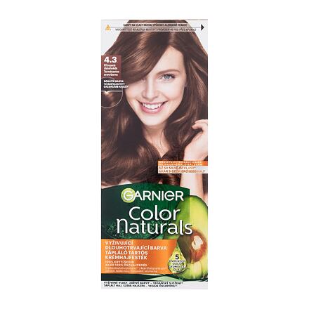 Garnier Color Naturals permanentní barva na vlasy s vyživujícími oleji 40 ml odstín 4.3 Natural Golden Brown pro ženy