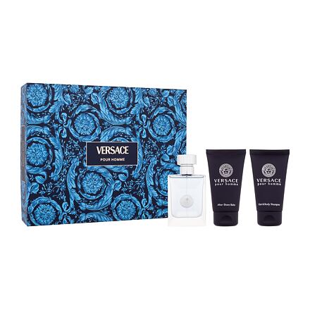 Versace Pour Homme : EDT 50 ml + sprchový gel 50 ml + balzám po holení 50 ml pro muže
