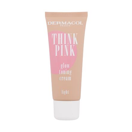 Dermacol Think Pink Glow Toning Cream rozjasňující tónovací krém 30 ml 1 Light
