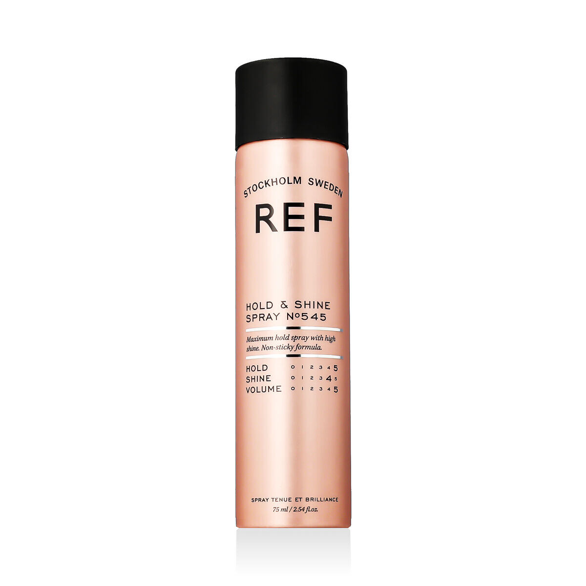 REF Hold & Shine Spray N°545 lak na vlasy se silnou fixací a leskem 75 ml 75 ml unisex