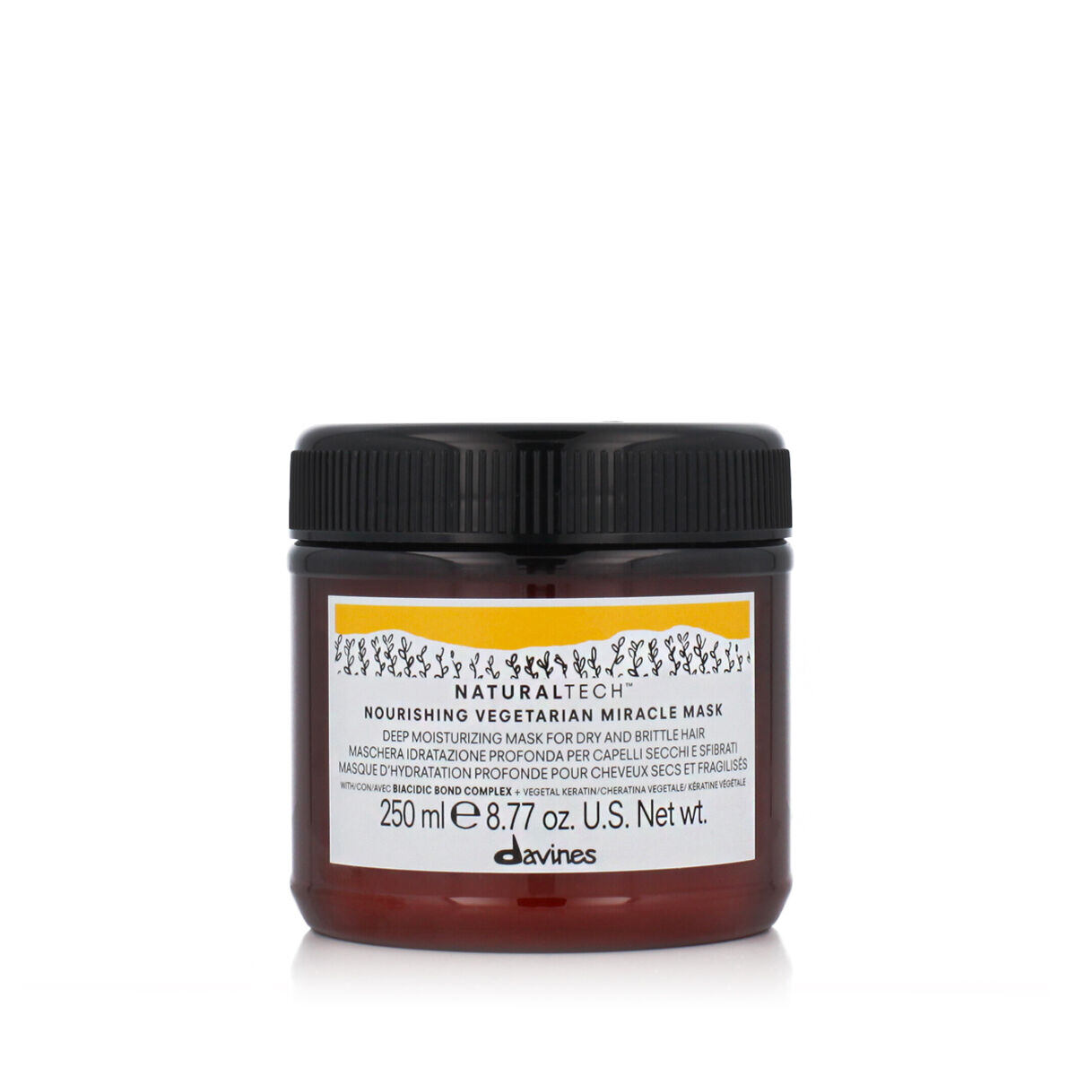 Davines NaturalTech Nourishing Vegetarian Miracle Mask vyživující maska pro suché a křehké vlasy 250 ml unisex