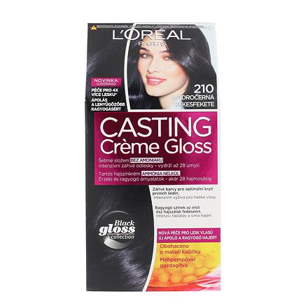 L'Oréal Paris Casting Creme Gloss barva na vlasy 48 ml odstín 210 Blue Black pro ženy
