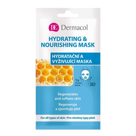 Dermacol Hydrating & Nourishing Mask hydratační a vyživující pleťová maska 15 ml pro ženy