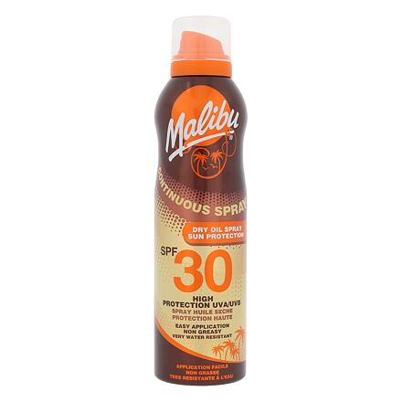 Malibu Continuous Spray Dry Oil SPF30 voděodolný suchý olej na opalování 175 ml