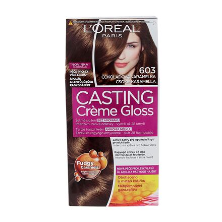 L'Oréal Paris Casting Creme Gloss barva na vlasy 48 ml odstín 603 Chocolate Caramel pro ženy