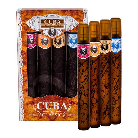 Cuba Classic : EDT Blue 35 ml + EDT Yellow 35 ml+ EDT Red 35 ml+ EDT Orange 35 ml pro muže