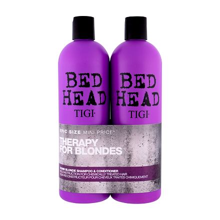 Tigi Bed Head Dumb Blonde : šampon 750 ml + kondicionér 750 ml pro ženy