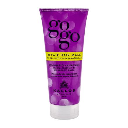 Kallos Cosmetics Gogo Repair regenerační maska pro suché, poškozené a oslabené vlasy 200 ml pro ženy