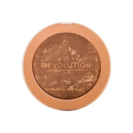 Makeup Revolution London Re-loaded zapečený bronzer pro opálený vzhled a konturování 15 g odstín Take A Vacation