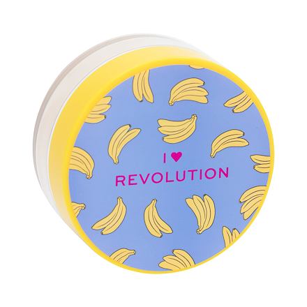 I Heart Revolution Loose Baking Powder jemný pudr pro zmatnění a fixaci make-upu 22 g odstín Banana