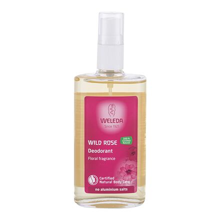 Weleda Wild Rose růžový deodorant bez hliníkových solí 100 ml pro ženy