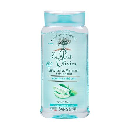 Le Petit Olivier Aloe Vera & Green Tea Purifying Micellar šampon pro normální až mastné vlasy 250 ml pro ženy
