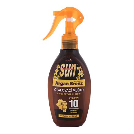 Vivaco Sun Argan Bronz Suntan Lotion SPF10 opalovací mléko s arganovým olejem 200 ml