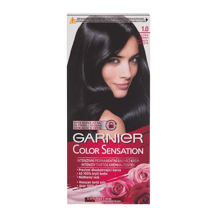 Garnier Color Sensation permanentní barva na vlasy 40 ml odstín 1,0 Ultra Onyx Black pro ženy