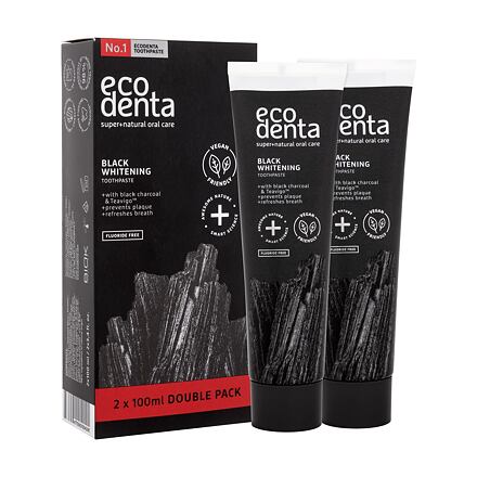 Ecodenta Toothpaste Black Whitening : bělicí zubní pasta Black Whitening 2 x 100 ml