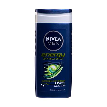 Nivea Men Energy energizující sprchový gel na tělo, tvář a vlasy 250 ml pro muže