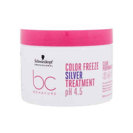 Schwarzkopf Professional BC Bonacure Color Freeze pH 4.5 Treatment Silver neutralizační a obnovující maska na vlasy 500 ml pro ženy