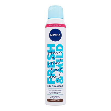 Nivea Fresh & Mild Dark Hair Tones suchý šampon pro tmavé odstíny vlasů 200 ml pro ženy