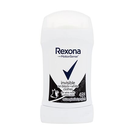 Rexona MotionSense Invisible Black + White deostick antiperspirant 40 ml pro ženy