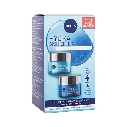 Nivea Hydra Skin Effect Duo Pack : denní pleťový gel Hydra Skin Effect 50 ml + noční pleťový gel Hydra Skin Effect 50 ml pro ženy