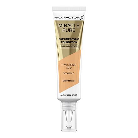 Max Factor Miracle Pure Skin-Improving Foundation SPF30 pečující hydratační make-up 30 ml odstín 33 Crystal Beige