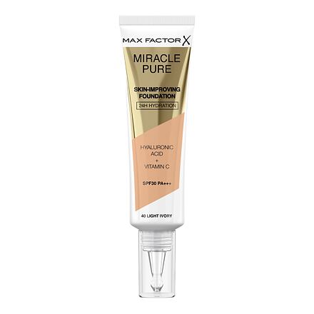 Max Factor Miracle Pure Skin-Improving Foundation SPF30 pečující hydratační make-up 30 ml odstín 40 Light Ivory