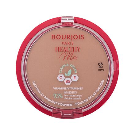 BOURJOIS Paris Healthy Mix Clean & Vegan Naturally Radiant Powder rozjasňující pudr 10 g odstín 06 Honey