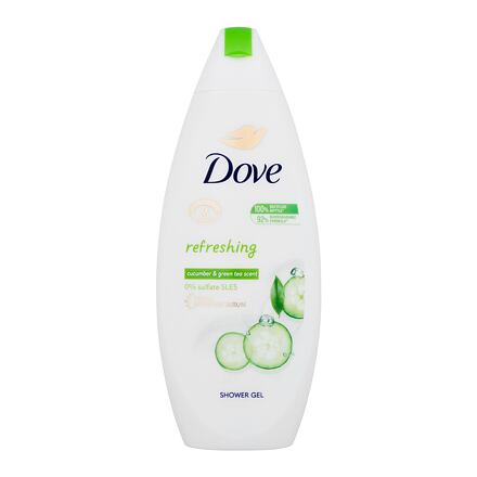 Dove Refreshing Cucumber & Green Tea osvěžující sprchový gel 250 ml pro ženy