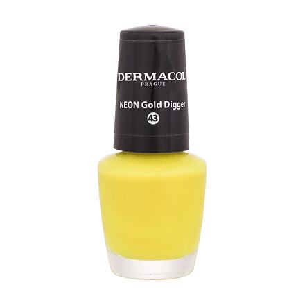 Dermacol Neon neonový lak na nehty 5 ml odstín 43 neon gold digger