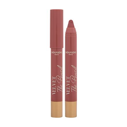 BOURJOIS Paris Velvet The Pencil voděodolná a dlouhotrvající rtěnka v tužce 1.8 g 04 Less Is Brown