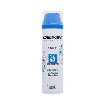 Denim Performance Extra Sensitive Shaving Gel gel na holení pro citlivou pleť 200 ml pro muže