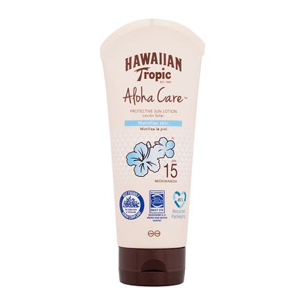 Hawaiian Tropic Aloha Care Protective Sun Lotion SPF15 voděodolné opalovací mléko s tropickou vůní 180 ml