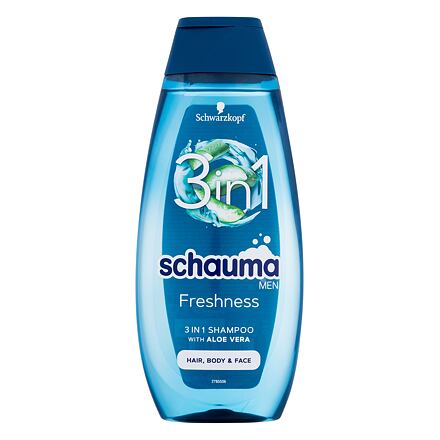 Schwarzkopf Schauma Men Freshness 3in1 víceúčelový šampon s aloe vera 400 ml pro muže
