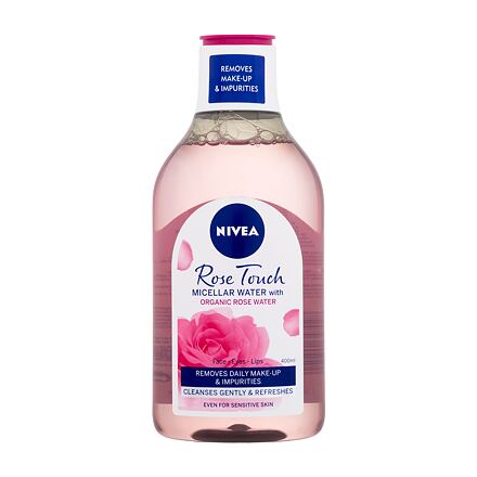 Nivea Rose Touch Micellar Water With Organic Rose Water micelární voda s organickou růžovou vodou 400 ml pro ženy