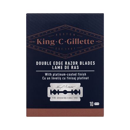 Gillette King C. Double Edge Safety Razor Blades náhradní břit 10 ks pro muže