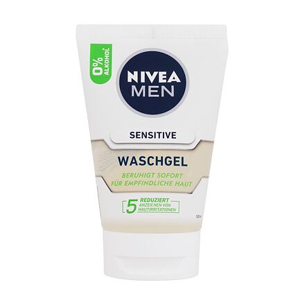 Nivea Men Sensitive Face Wash zklidňující čisticí gel 100 ml pro muže