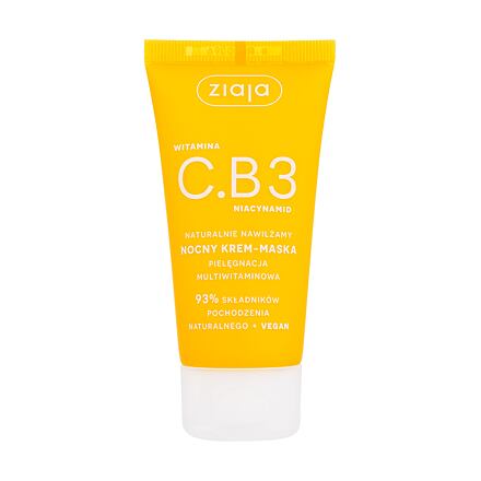 Ziaja Vitamin C.B3 Niacinamide Night Cream-Mask multivitamínový noční krém-maska 50 ml pro ženy